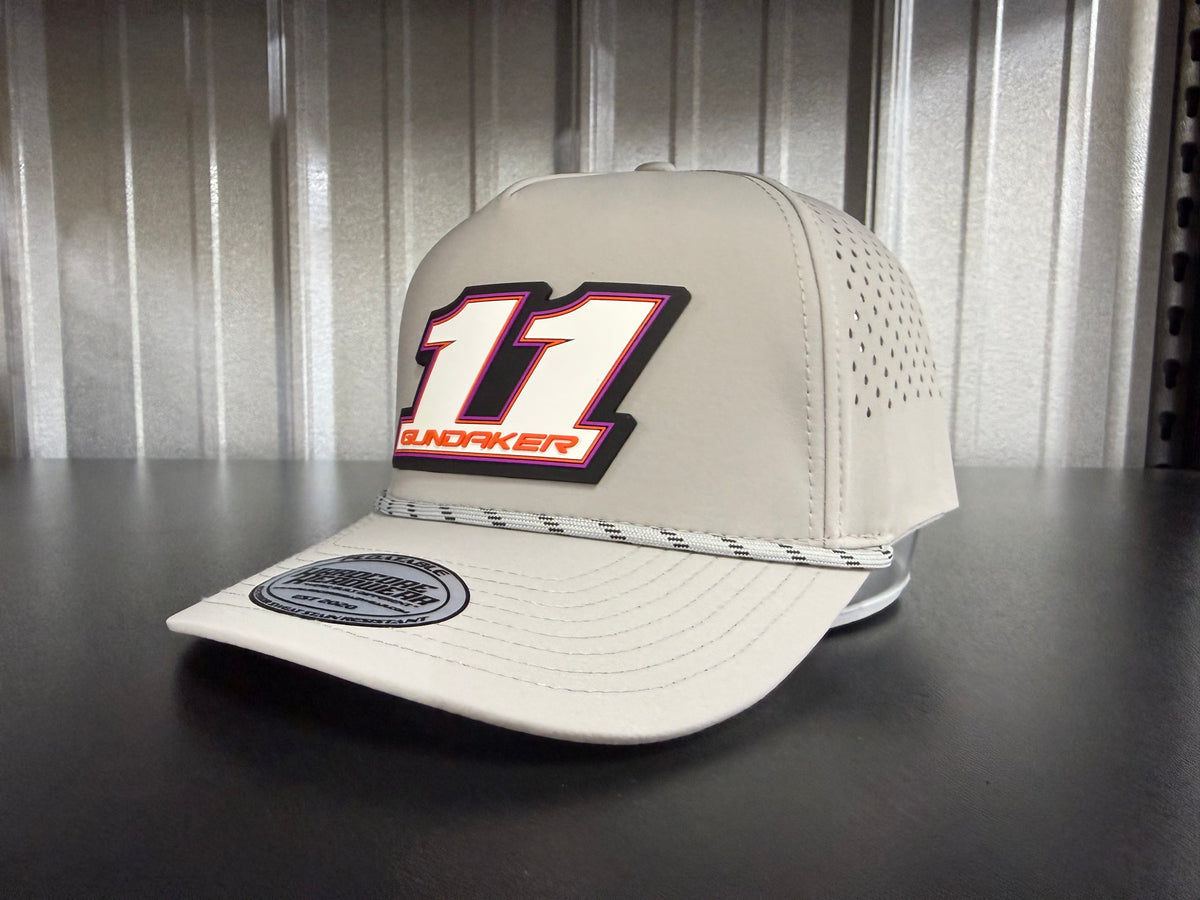 Grey 11 Patch Hat