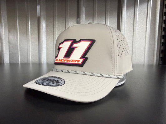 Grey 11 Patch Hat